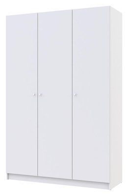 Шкаф для одежды "Promo" 135х48х204 см. 3 ДСП, Белый ДР-1787 фото