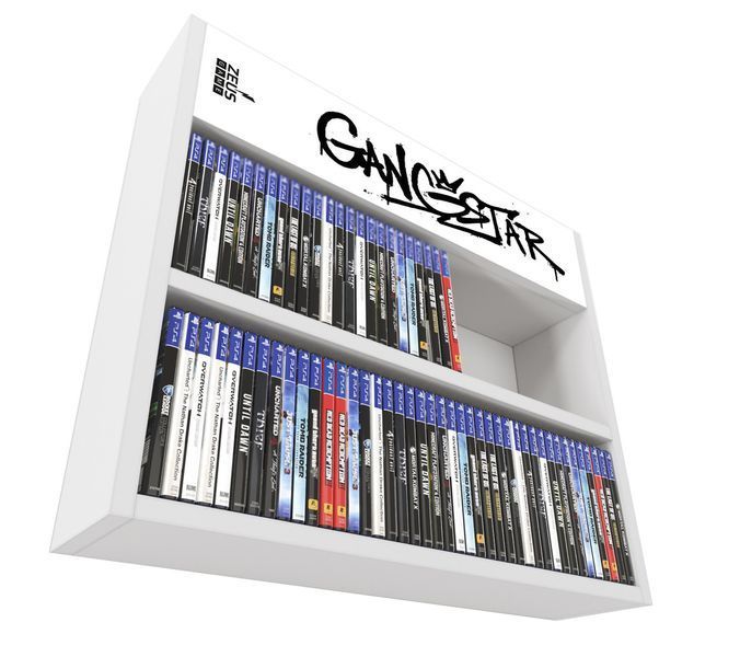 Полиця настінна PlayBox (Gangstar) 64х14х53 см. Біла ЗС-2639 фото