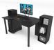 Геймерський стіл "GAMER-5" 120х80х75 см. + 2 Стелажа 32х30х92 см. Чорний ЗС-2336 фото 2