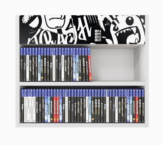 Полка настенная PlayBox (Industriy) 64х14х53 см. Белая ЗС-2643 фото
