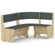 Кухонний куточок "Мальта" 151х111х83 см. Кожзам, Колір Ательє світлий КТ-4430 фото 9