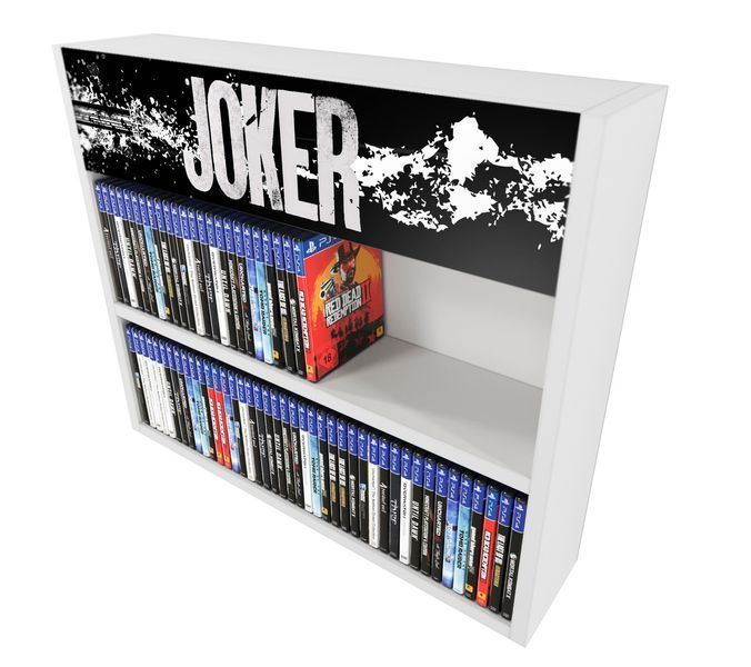 Полиця настінна PlayBox (Joker) 64х14х53 см. Біла ЗС-2649 фото