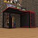 Геймерський стіл "Rasin LOFT-16" 140х80х75 см. Чорний/Червона кромка ТС-7517 фото 4