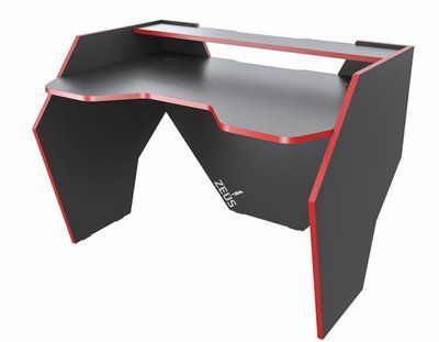 Геймерський стіл "GROM" 120х80х74 см. Чорно-Червоний ЗС-2310 фото
