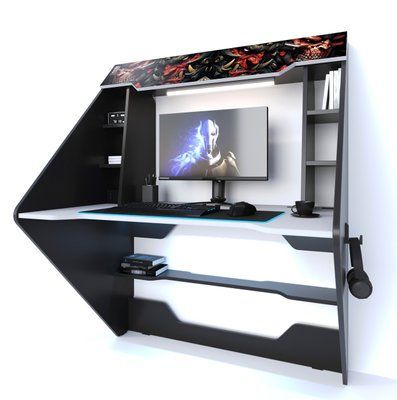 Геймерський ігровий стіл "Andelectric NS2" 120х80х75 см. LED-підсвічування, Колір на вибір ЗС-2301 фото