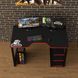 Геймерский стол "Rasin LOFT-15" 140х80х75 см. Черный/Красная кромка ТС-7512 фото 3