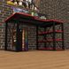 Геймерский стол "Rasin LOFT-15" 140х80х75 см. Черный/Красная кромка ТС-7512 фото 4