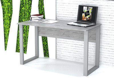 Стол офисный "Хортица" 140х60х75 см. Серый/Хортица, ХП-1 ГС-1090 фото