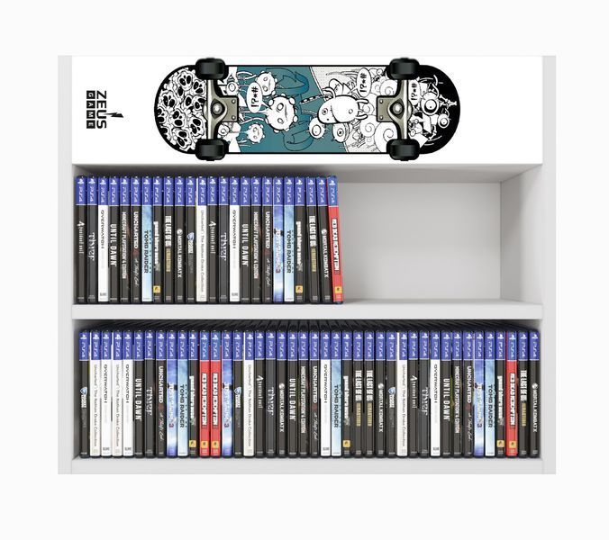 Полка настенная PlayBox (Skate) 64х14х53 см. Белая ЗС-2659 фото