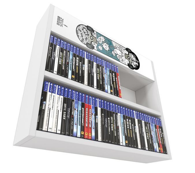 Полка настенная PlayBox (Skate) 64х14х53 см. Белая ЗС-2659 фото