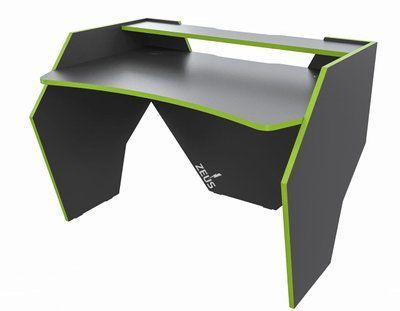 Геймерський стіл "GROM-2" 120х80х74 см. Чорний-Лайм ЗС-2314 фото