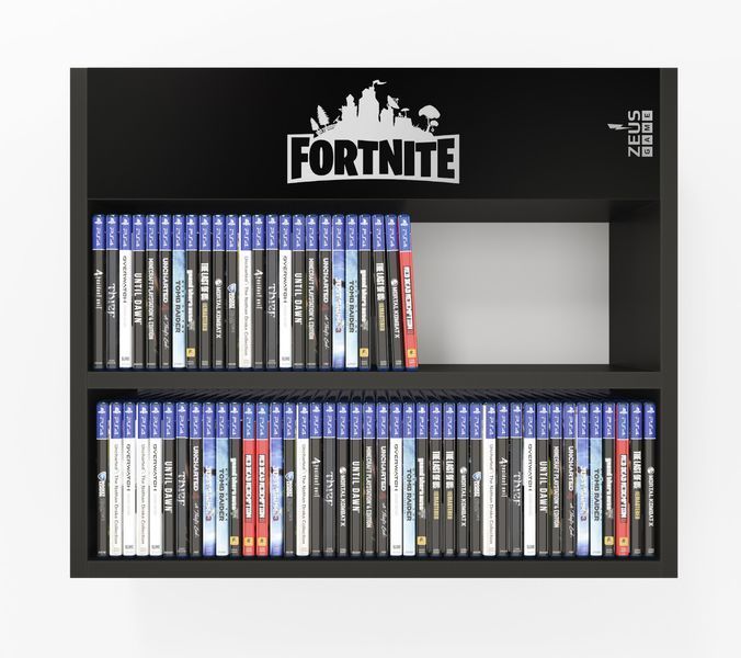 Полиця настінна PlayBox (Fortnite) 64х14х53 см. Чорна ЗС-2634 фото