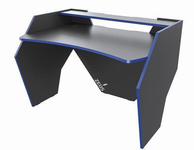 Геймерський стіл "GROM-2" 120х80х74 см. Чорно-Синій ЗС-2315 фото