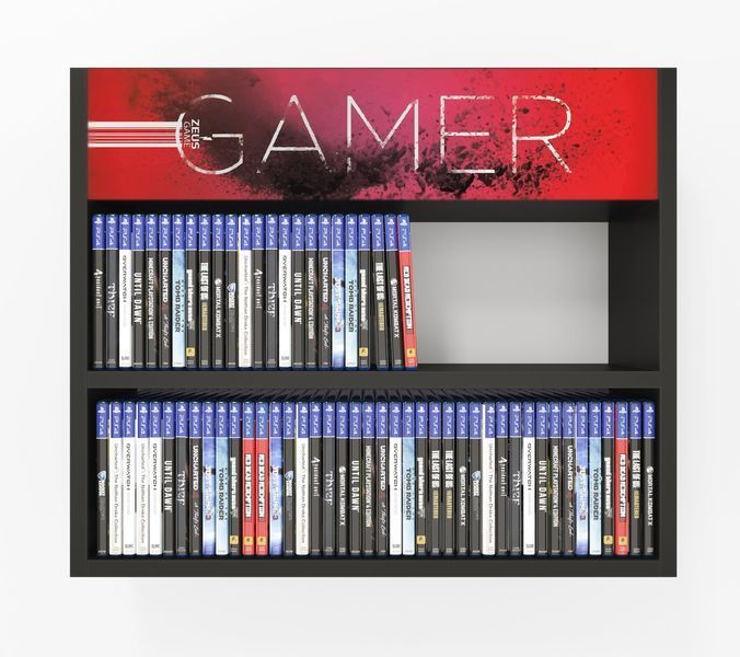 Полиця настінна PlayBox (Gamer) 64х14х53 см. Чорна ЗС-2636 фото