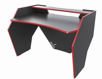 Геймерський стіл "GROM-2" 120х80х74 см. Чорно-Червоний ЗС-2316 фото