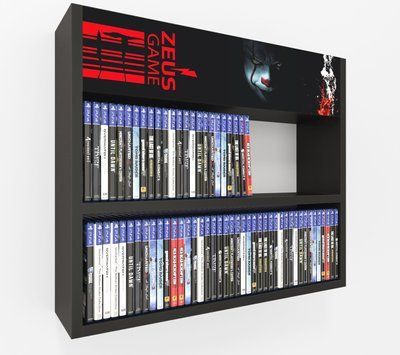 Полиця настінна PlayBox (IT) 64х14х53 см. Чорна ЗС-2644 фото