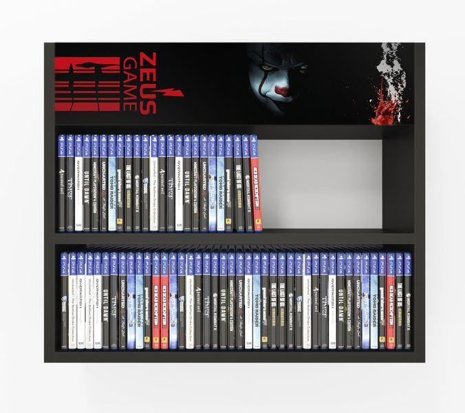 Полиця настінна PlayBox (IT) 64х14х53 см. Чорна ЗС-2644 фото
