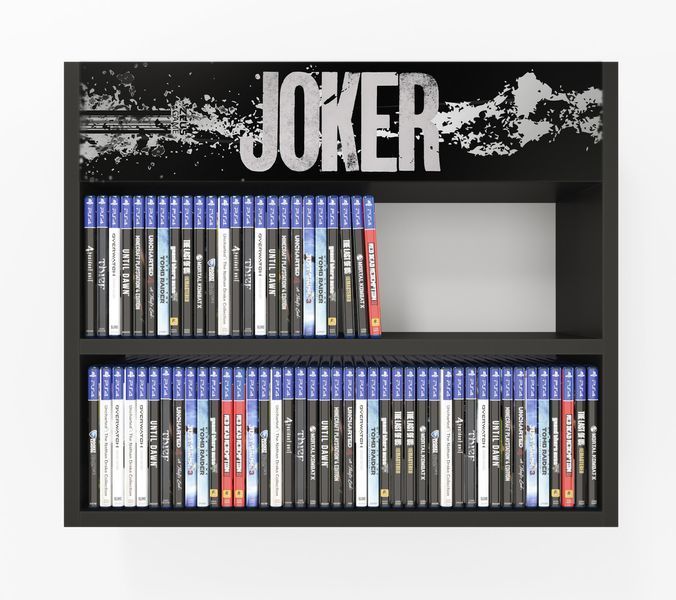 Полка настенная PlayBox (Joker) 64х14х53 см. Черная ЗС-2648 фото