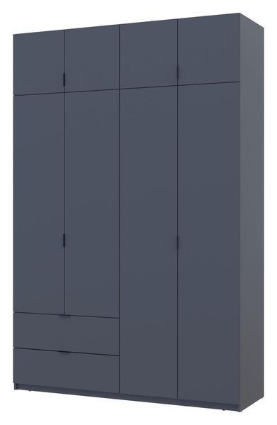 Шкаф для одежды "Лукас" 160х50х240 см. Графит ДР-1645 фото