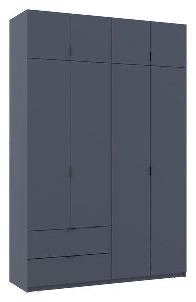 Шкаф для одежды "Лукас" 160х50х240 см. Графит ДР-1645 фото