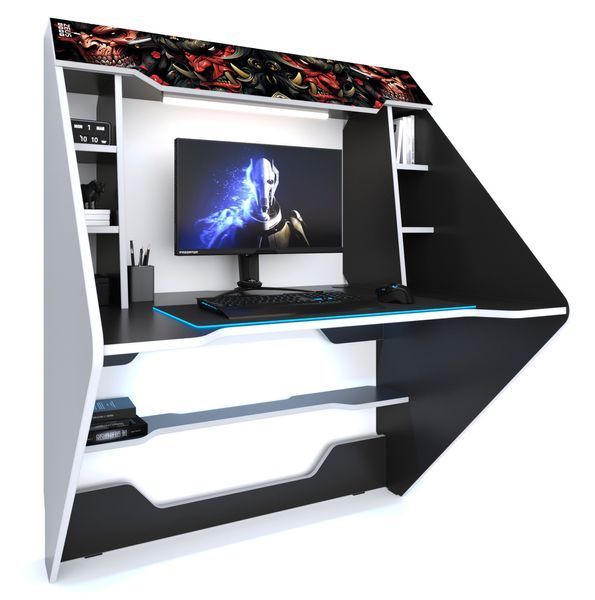 Геймерський ігровий стіл "Andelectric NS3" 120х80х75 см. LED-підсвічування, Колір на вибір ЗС-2302 фото