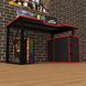 Геймерський стіл "Rasin LOFT-18" 140х80х75 см. Чорний/Червона кромка ТС-7527 фото 4