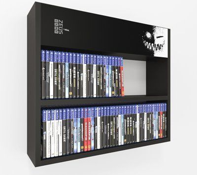 Полиця настінна PlayBox (Smile) 64х14х53 см. Чорна ЗС-2660 фото