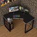 Геймерский стол угловой "Rasin LOFT-20" 120х120х75 см. Черный/Белая кромка ТС-7536 фото 2