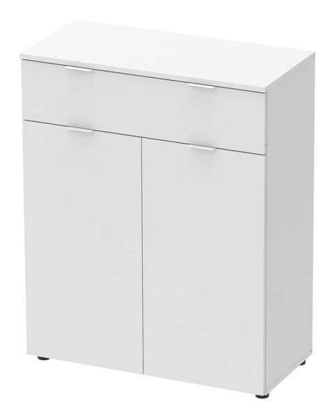 Комод "Рон 2" 80х38х100 см. 2 фасад, 1 шухляда, Белый ДР-1843 фото