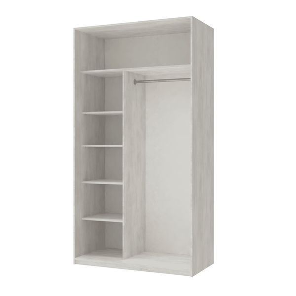 Шкаф-купе "Сити Лайт" 120х45х225 см. 2 ДСП, Белое дерево ДР-1583 фото