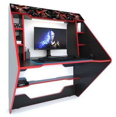 Ігровий стіл Геймерський "Andelectric NS4" 120х80х75 см. LED-підсвічування, Колір на вибір ЗС-2303 фото