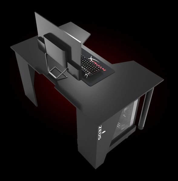 Геймерський стіл "GAMER-2" 135х80х75 см. Чорний ЗС-2225 фото