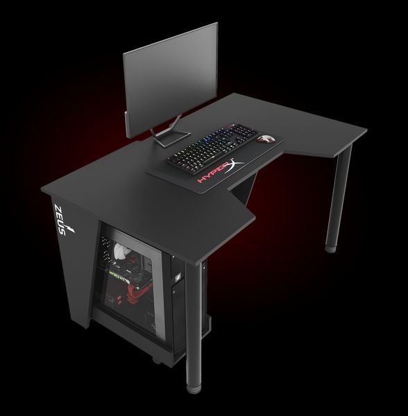 Геймерський стіл "GAMER-2" 135х80х75 см. Чорний ЗС-2225 фото