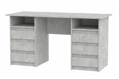 Стол письменный "Декан-3" 140х60 см. Цвет Ателье светлый КТ-4239 фото