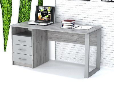 Стол офисный "Хортица" 120х60х75 см. Серый/Хортица, ХП-2-1 ГС-1111 фото