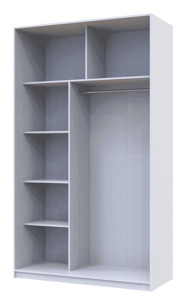 Шафа-купе "Сіті 24" 140х60х240 см. 2 Дзеркала, Біла ДР-1629 фото
