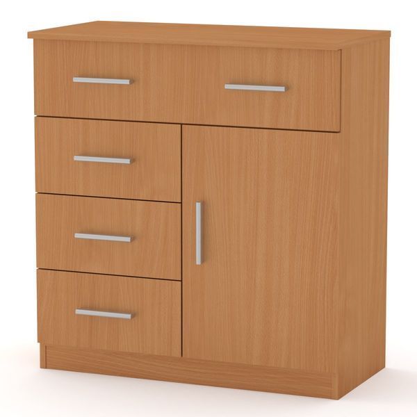 Комод-1-3-1, 80х39х85 см. Цвет Ателье светлый КТ-4330 фото