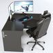 Геймерський стіл кутовий "TRON-2" 180х120 см. Чорний ЗС-2374 фото 1
