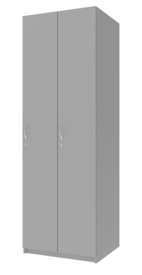 Шафа для одягу "Роздягальня" 60х52х180 см. 2 ДСП, Сірий ДР-1644 фото