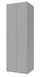 Шафа для одягу "Роздягальня" 60х52х180 см. 2 ДСП, Сірий ДР-1659 фото 1