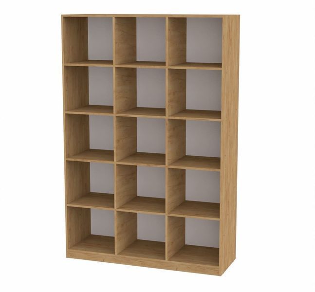 Шкаф книжный 130х48х195 см. Цвет Ателье светлый, КШ-3 КТ-4161 фото