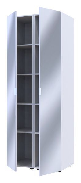 Комплект шкафов "Гелар" 78х50х203 см. 2 Зеркала, Белый ДР-1723 фото