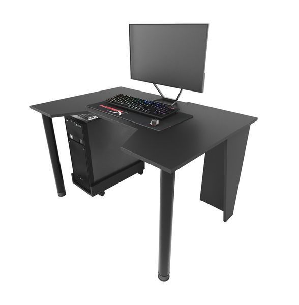 Геймерський стіл "GAMER-1" 120х80х75 см. Чорний ЗС-2218 фото