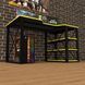 Геймерский стол "Rasin LOFT-15" 140х80х75 см. Черный/Желтая кромка ТС-7513 фото 4