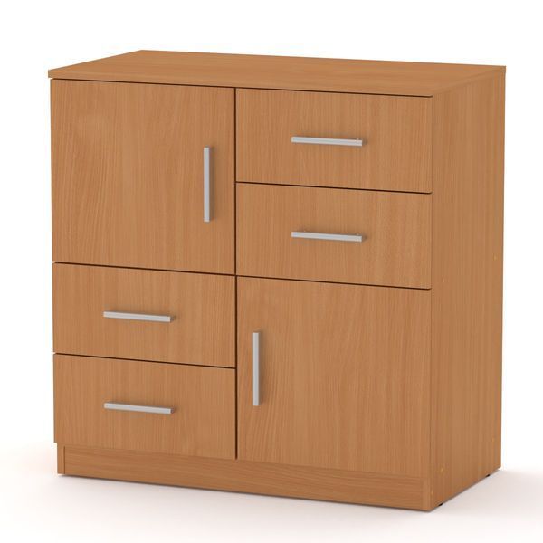 Комод-2+4, 84х45х85 см. Колір Ательє світлий КТ-4335 фото