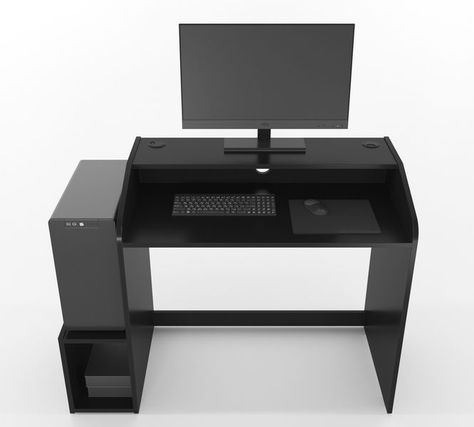 Геймерський стіл "Wakanda W5" 120х45х75 см. Чорний ЗС-2297 фото