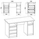Стол письменный "Декан-2" 130х60 см. Цвет на выбор КТ-3803 фото 10