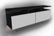 Тумба для телевізора AirTV-2 130х32х42 см. Чорно-біла ЗС-2588 фото 4