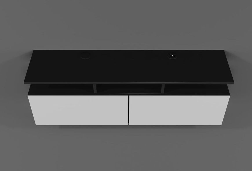 Тумба для телевізора AirTV-2 130х32х42 см. Чорно-біла ЗС-2588 фото