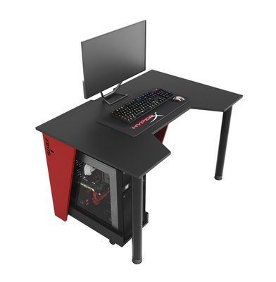 Геймерський стіл "GAMER-1" 120х80х75 см. Червоний/Чорний ЗС-2217 фото